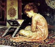 Frederick Leighton Study at a read desk France oil painting artist